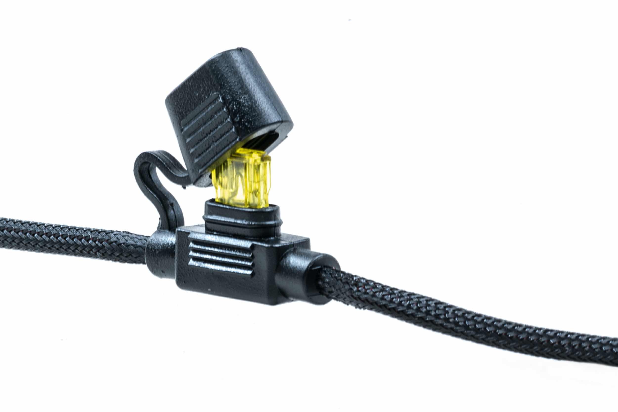 4Runner Banger Ditch-Light Preparation &Amp; Pod Assembly 9 Protected inline fuse holder.