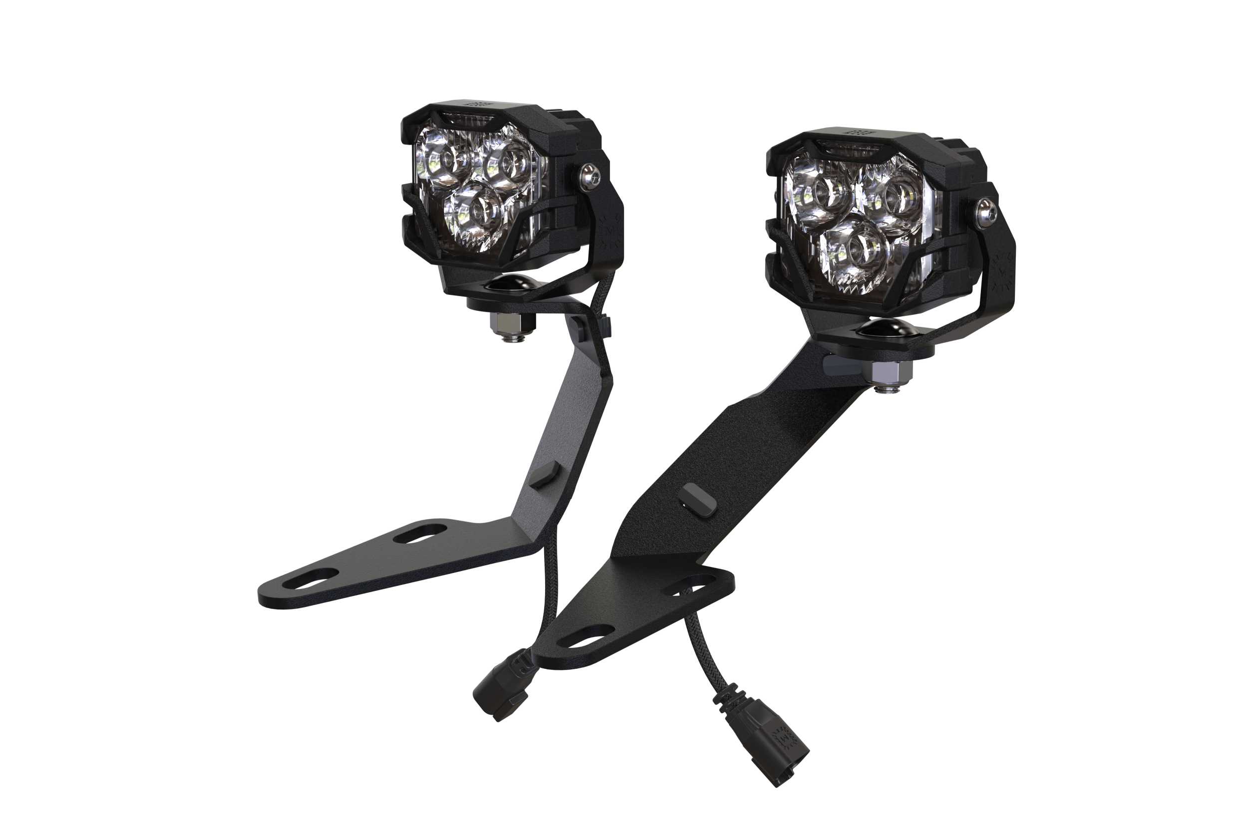 Morimoto 2Banger Ditch Light Kit For 2014–2024 Toyota 4Runner 10 BAF027 bracket mounting example; earlier 4Banger pods shown.