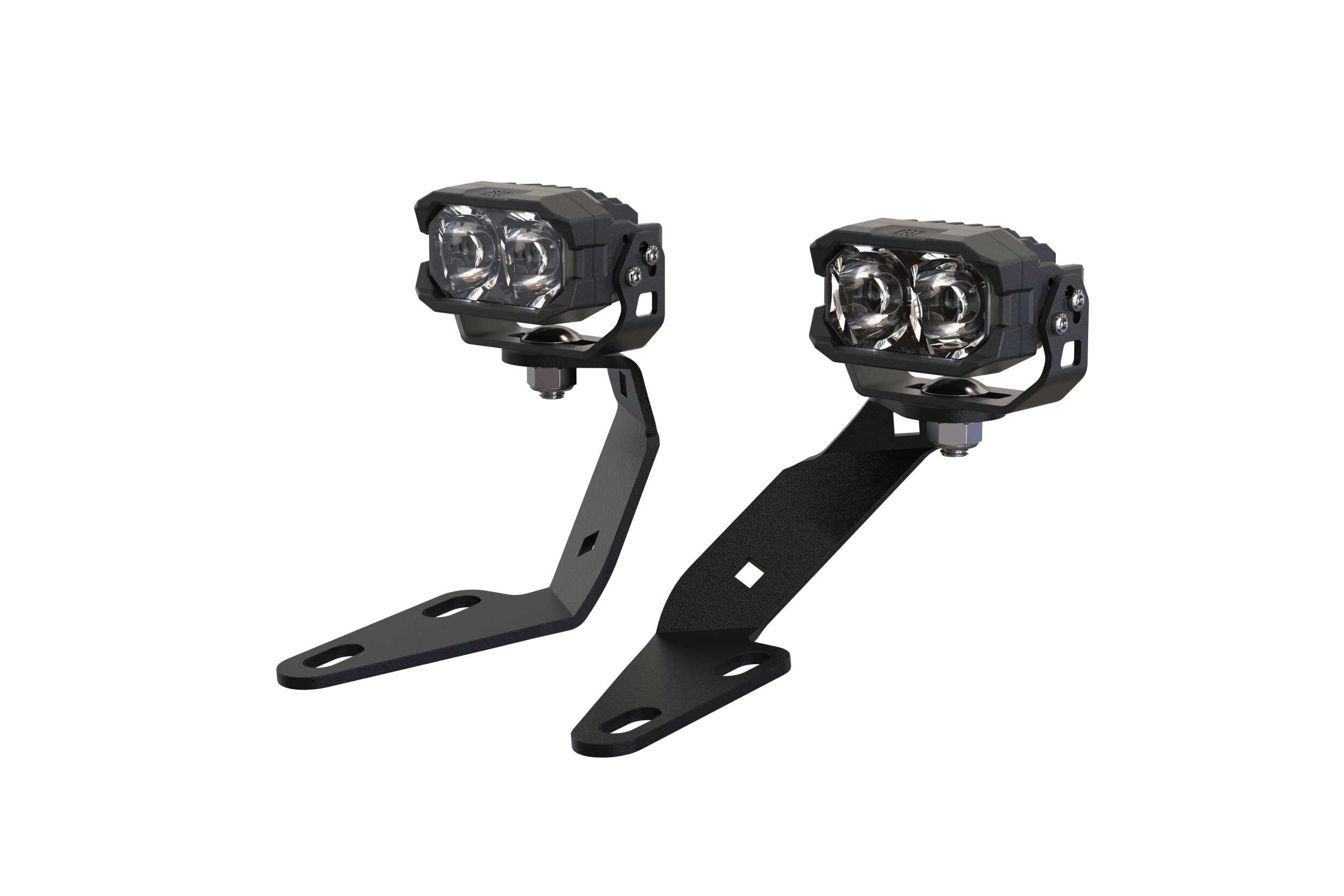 2014–2024 Toyota 4Runner Lighting Upgrades 17 Representative 2Banger lamp and bracket arrangement; choose the exact complete-kit configuration.