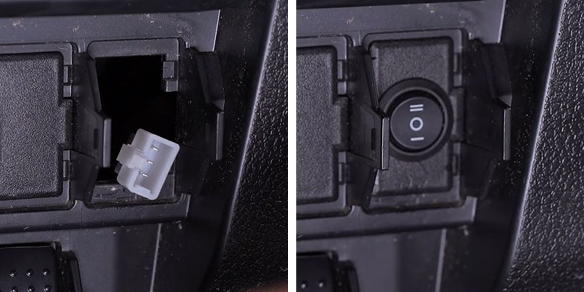 Polaris Rzr Pro Xp / Turbo R Ss5 Crosslink Roof Installation Guide 15 Connect the switch and refit the blank.