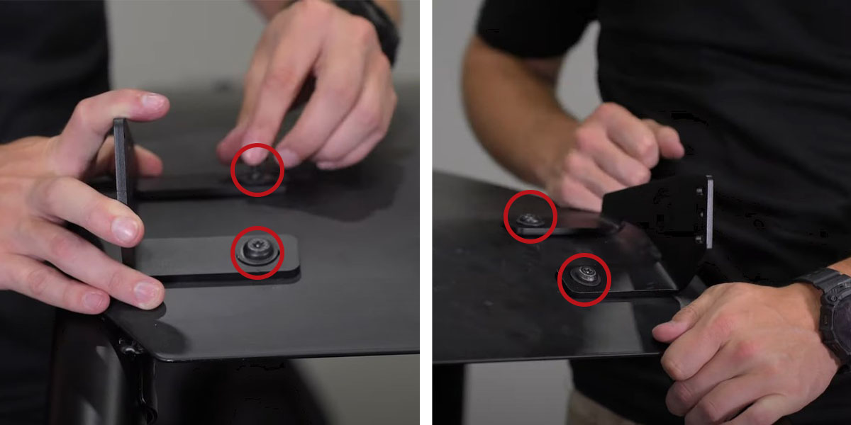 Polaris Rzr Pro Xp / Turbo R Ss5 Crosslink Roof Installation Guide 20 Position the two roof brackets with their feet pointing inward.