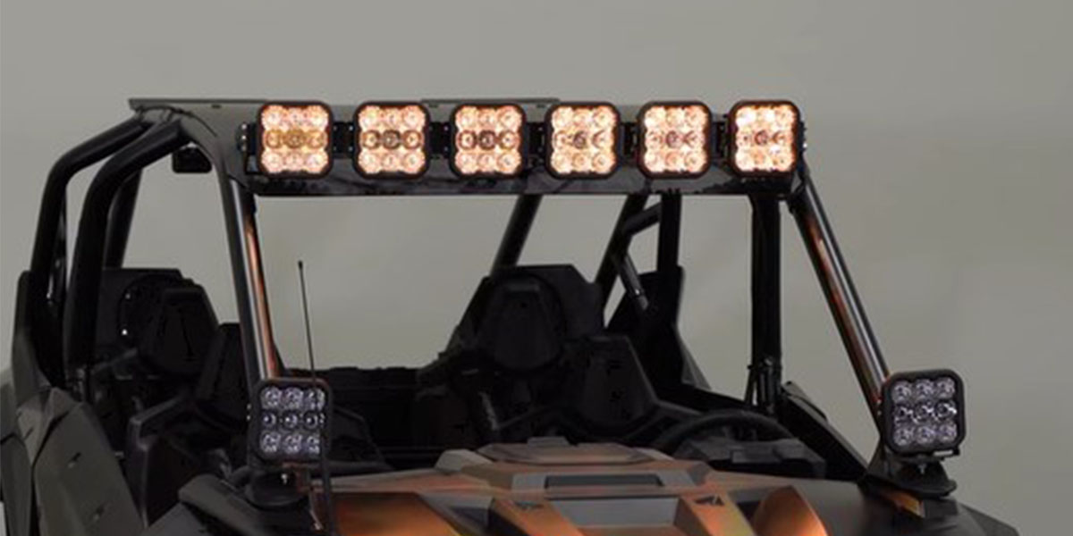 Polaris Rzr Pro Xp / Turbo R Ss5 Crosslink Roof Installation Guide 25 Completed six-pod roof lightbar. Other lighting on the vehicle is separate.