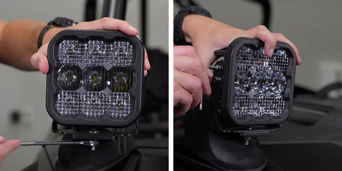 Polaris Rzr Pro Ss3 / Ss5 A-Pillar Installation Guide 32 SS5 example of horizontal and vertical aiming.