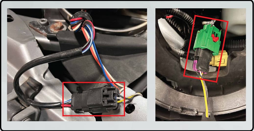 Jeep Jk Morimoto Sealed7 Headlight Installation 5 Headlight, anti-flicker module and vehicle connections