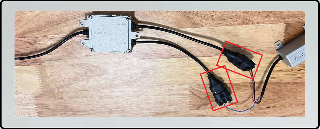 Jeep Jl / Jt Morimoto Super7 Headlight Installation 7 Driver-to-anti-flicker connection