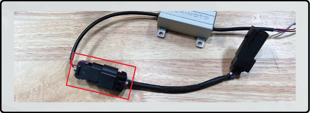 Jeep Jl / Jt Morimoto Super7 Headlight Installation 8 JL/JT adapter connected to anti-flicker module