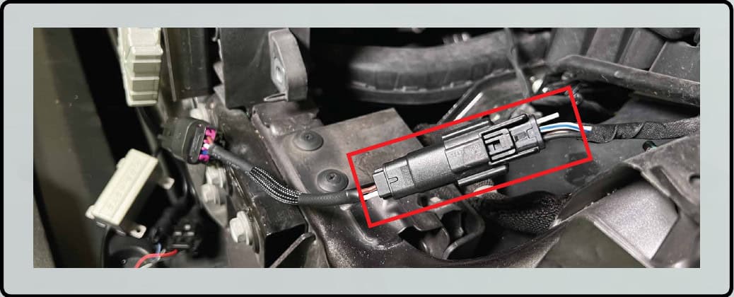 Jeep Jl / Jt Morimoto Super7 Headlight Installation 9 Driver-side lamp installation and factory connection