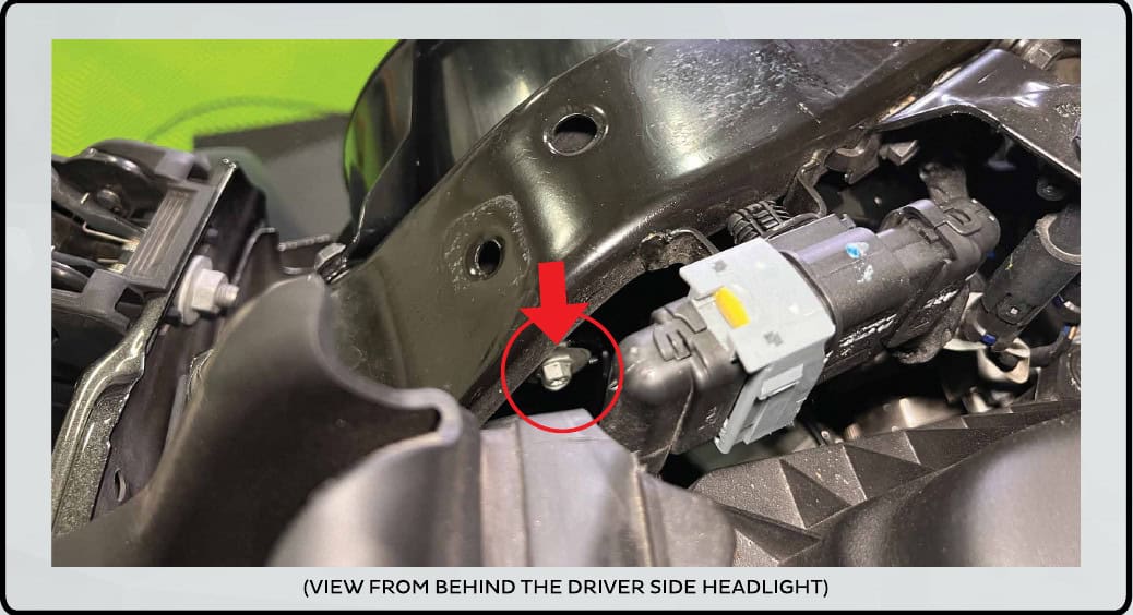 Jeep Jl / Jt Morimoto Super7 Headlight Installation 10 Vertical adjuster access through housing