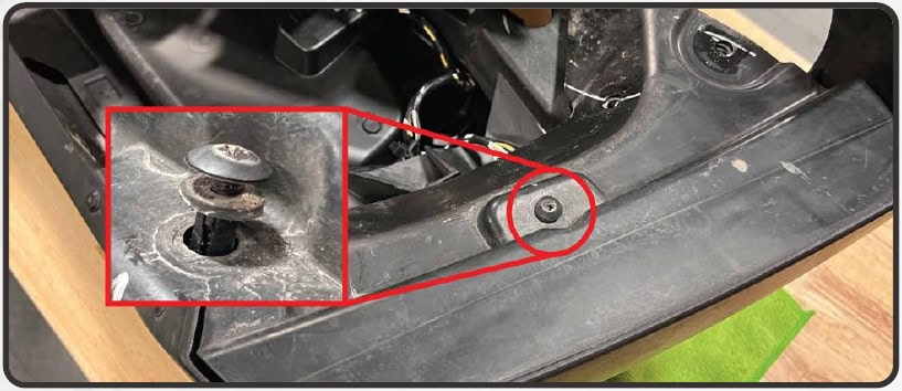 Jeep Jl/Jt Morimoto Xrgb Fender Chop Installation 6 Phillips push clip under the turn signal.