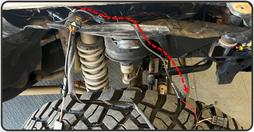 Jeep Jl/Jt Morimoto Xrgb Fender Chop Installation 18 Route the fuse-tap lead to the front signal harness; use the splitter when sharing with Super7 halos.