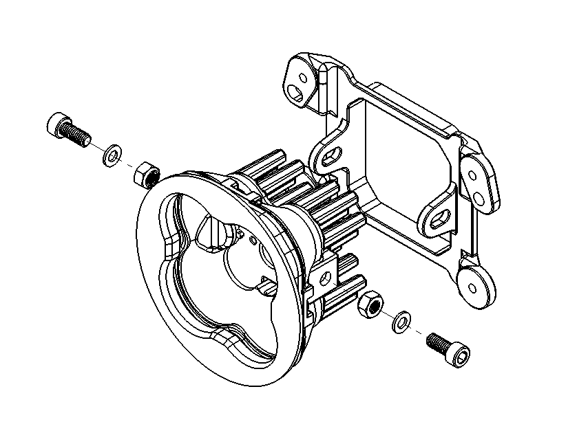 Jeep Jk Ss3 Type M &Amp; Mr Fog-Light Installation Guide 1 Type M assembly: fit the pod nuts, washers and bracket in the illustrated orientation.