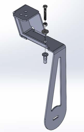 Jeep Jk Ss5 Bumper &Amp; Grille Installation Guide 5 Original exploded diagram of the rivnut-setting screw, nut, washer and base bracket.