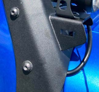 Jeep Jk Ss5 Windshield Lightbar Installation Guide 2 Route the harness behind the padded windshield bracket.