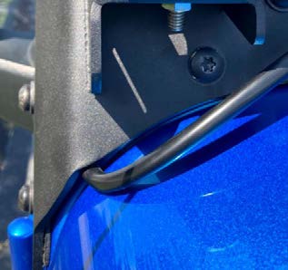 Jeep Jk Ss5 Windshield Lightbar Installation Guide 3 Lower windshield-bracket mounting point and supplied hardware.
