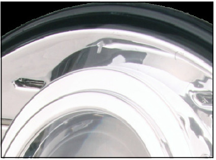 Pro Comp 76402P Jeep Headlight Installation Guide 7 Manufacturer photo: align the lamp tab with its mounting slot.