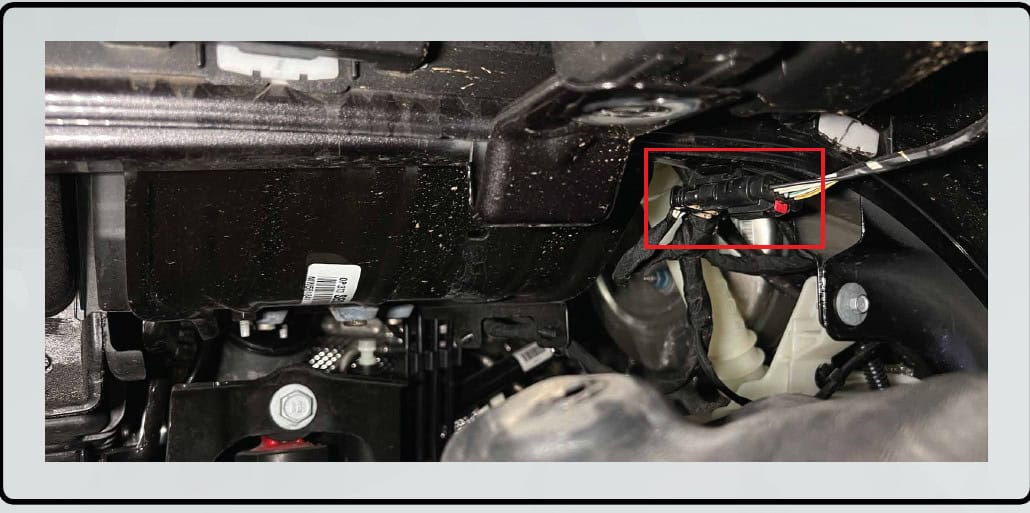 Jeep Jl/Jt Morimoto Side-Vent Marker Installation 4 Factory fender connector behind the lowered liner.