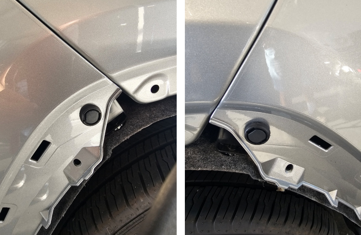 2019–2025 Toyota Rav4 Elite Add-On Fog-Light Installation Guide 4 Retaining clips at both bumper-to-fender connections.
