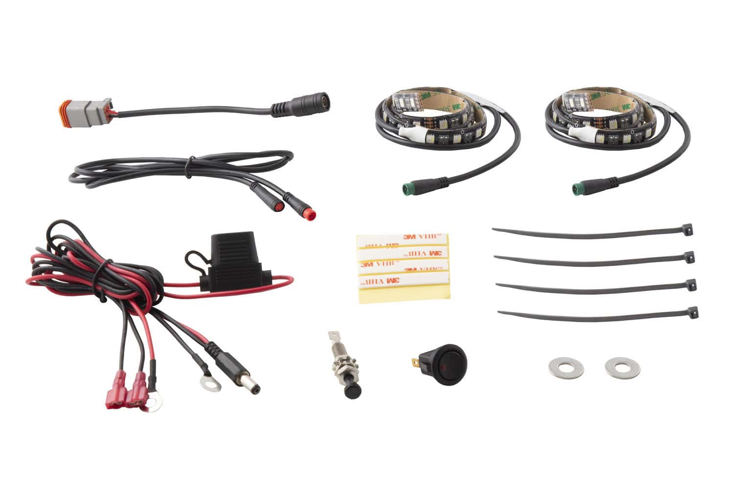 Diode Dynamics Rgbw Engine Bay Strip Kit 2Pc 1 Diode Dynamics RGBW Engine Bay Strip Kit 2pc