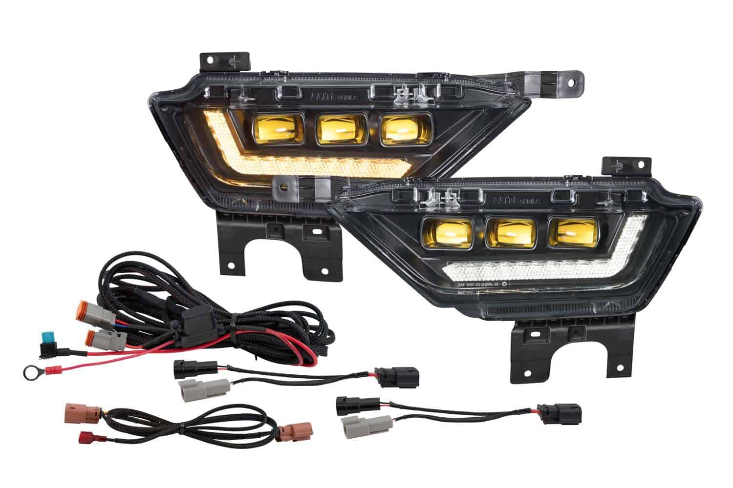 Diode Dynamics DD5170 Elite fog light pair with yellow lenses for 2021-2023 Ford F-150