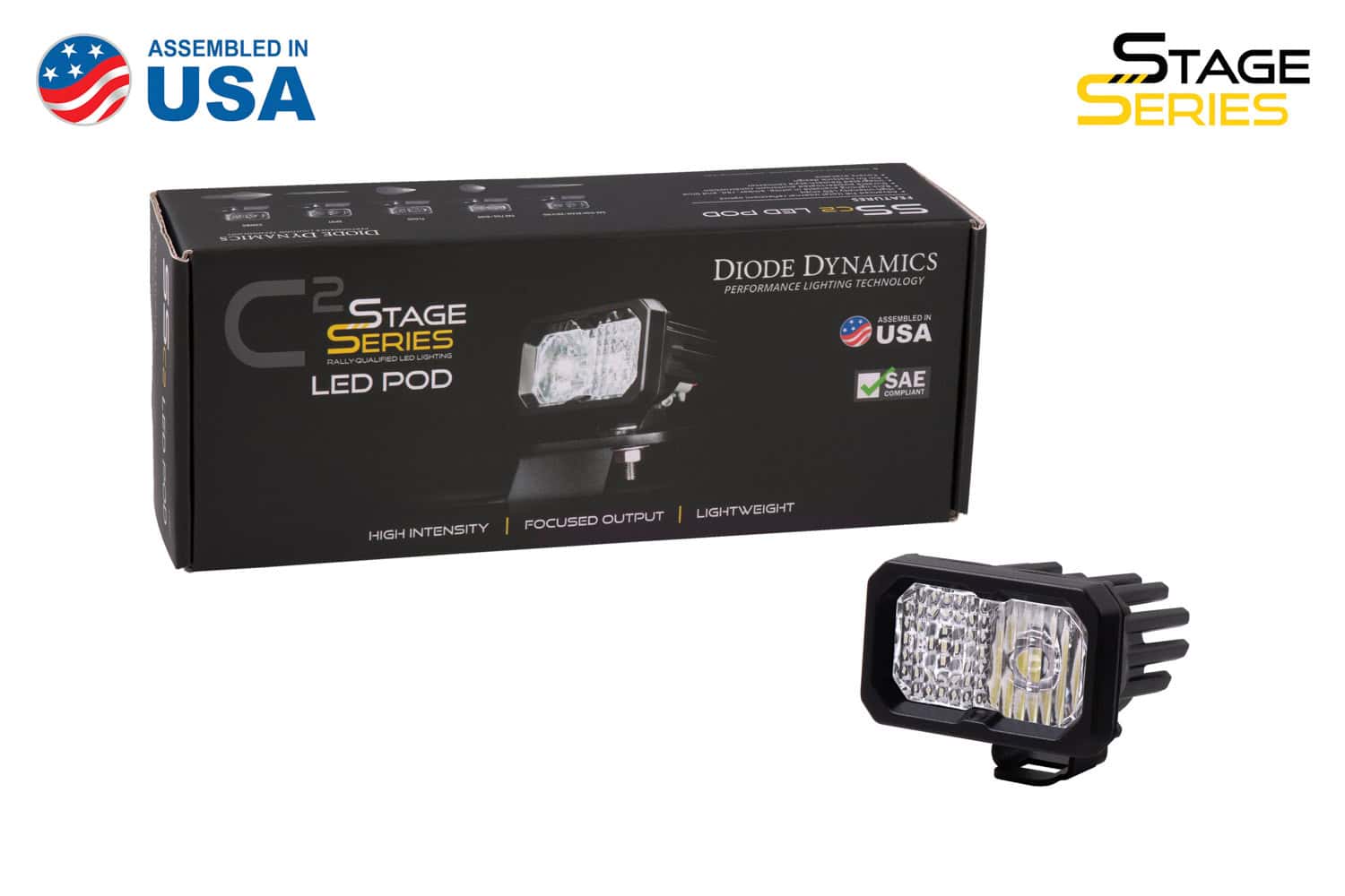 Diode Dynamics C2 1.0 Pro White Spot Rbl (One) Led Pods 4 Diode Dynamics DD6420S C2 1.0 Pro White Spot RBL (one)