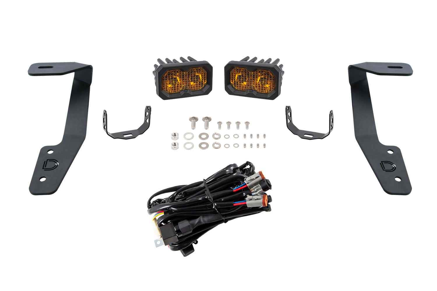 Diode Dynamics C2 2.0 Led Ditch Light Kit For Subaru Crosstrek/Wrx 2 Diode Dynamics C2 2.0 LED Ditch Light Kit for Subaru Crosstrek/WRX Yellow Combo