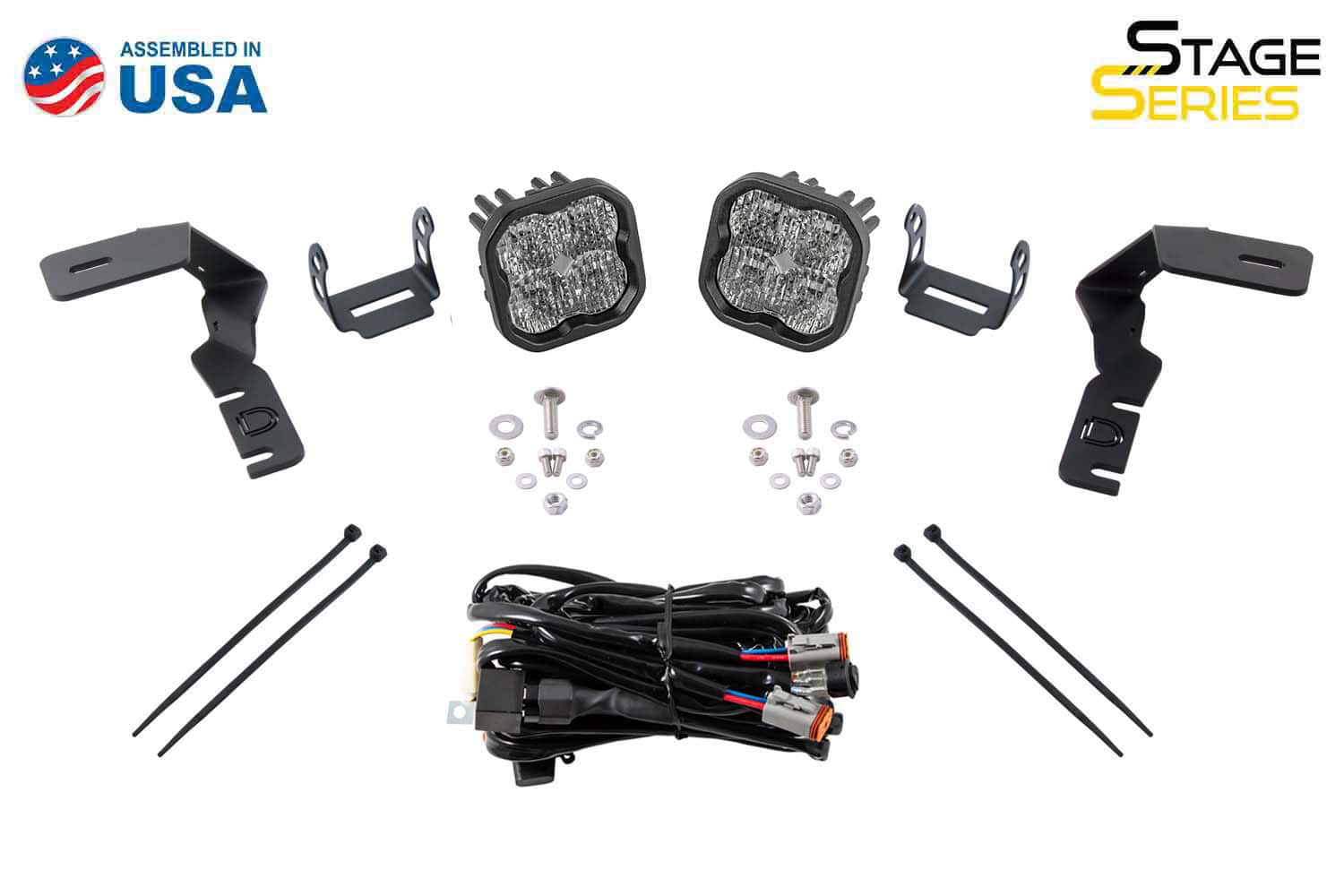 Diode Dynamics Ss3 Led Ditch Light Kit For 2019–2023 Ford Ranger 8 DD6585 SS3 Pro White Ranger kit, labelled manufacturer view.