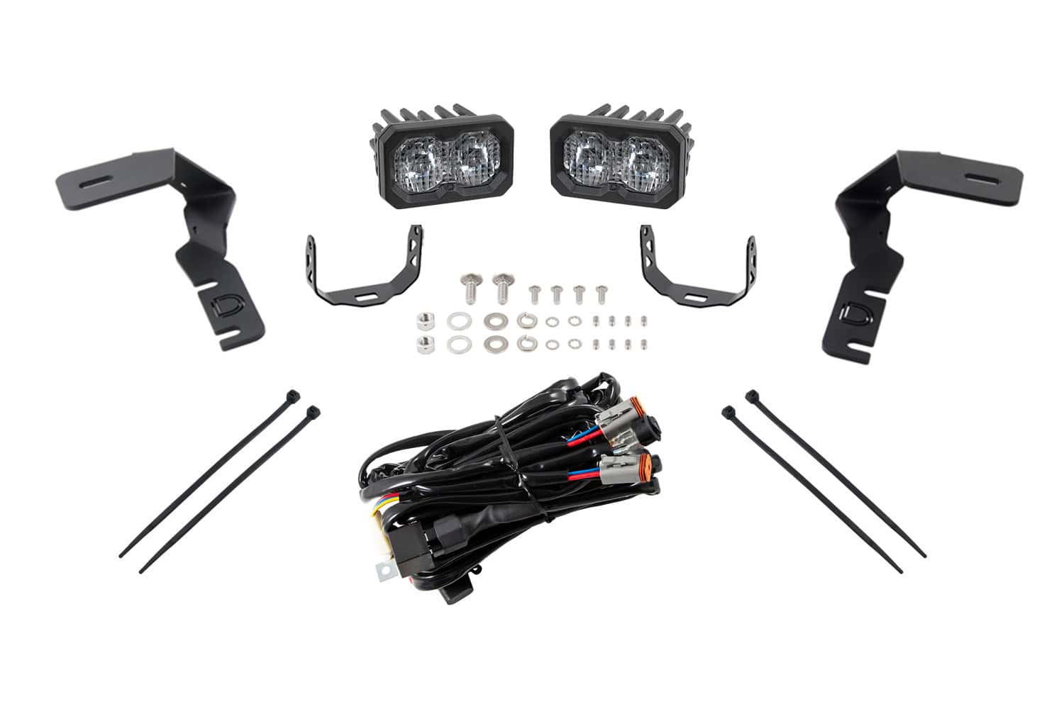 Diode Dynamics C2 2.0 Led Ditch Light Kit For 2019–2023 Ford Ranger 1 Diode Dynamics C2 2.0 LED Ditch Light Kit for 2019-2021 Ford Ranger White Combo/Driving