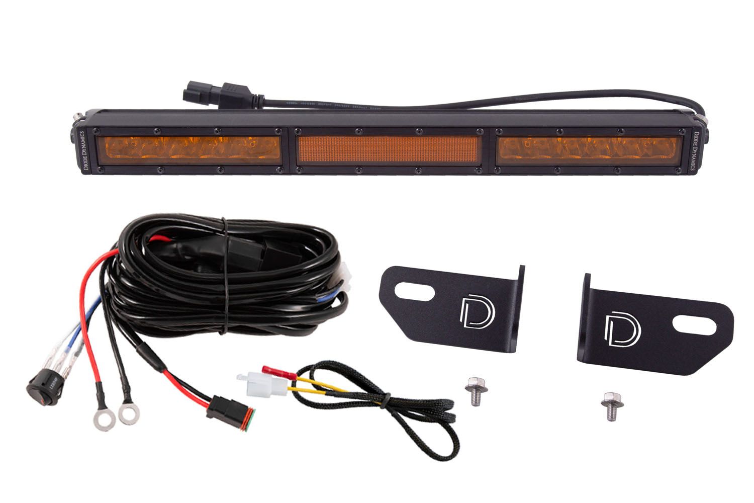 Diode Dynamics SS18 LED Lightbar Kit for 2019-2021 Ford Ranger, Amber Combo