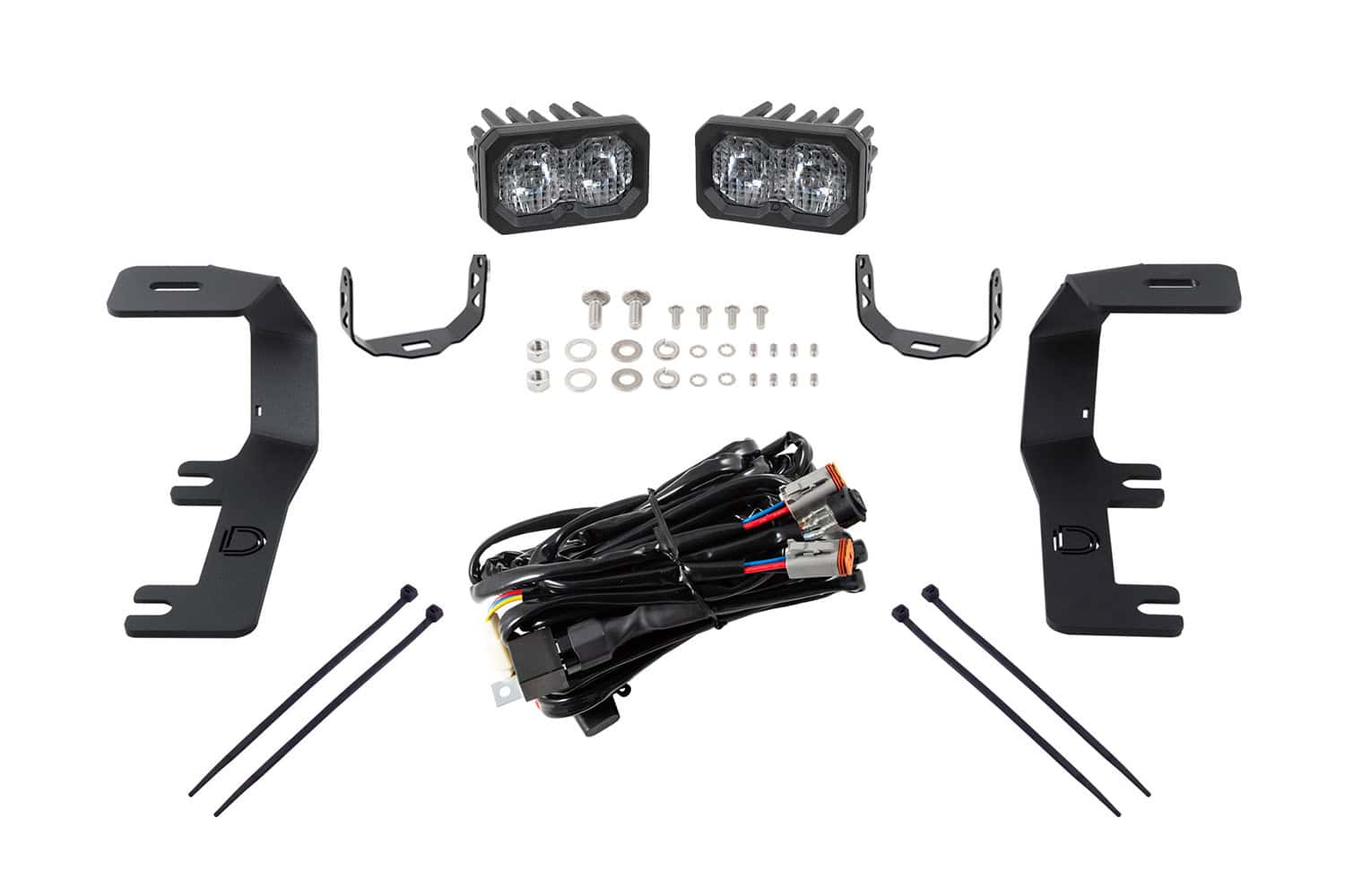 Diode Dynamics C2 2.0 Led Ditch Light Kit For 2014-2019 Silverado/Sierra 1 Diode Dynamics C2 2.0 LED Ditch Light Kit for 2014-2019 Silverado/Sierra White Combo/Driving
