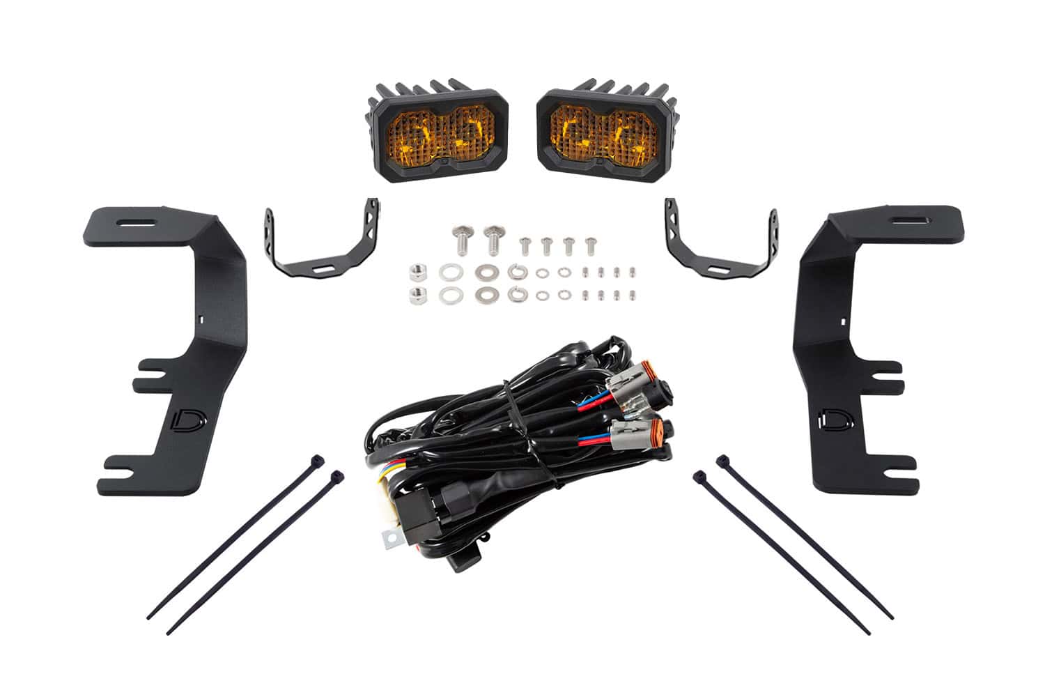 Diode Dynamics C2 2.0 Led Ditch Light Kit For 2014-2019 Silverado/Sierra 2 Diode Dynamics C2 2.0 LED Ditch Light Kit for 2014-2019 Silverado/Sierra Yellow Combo