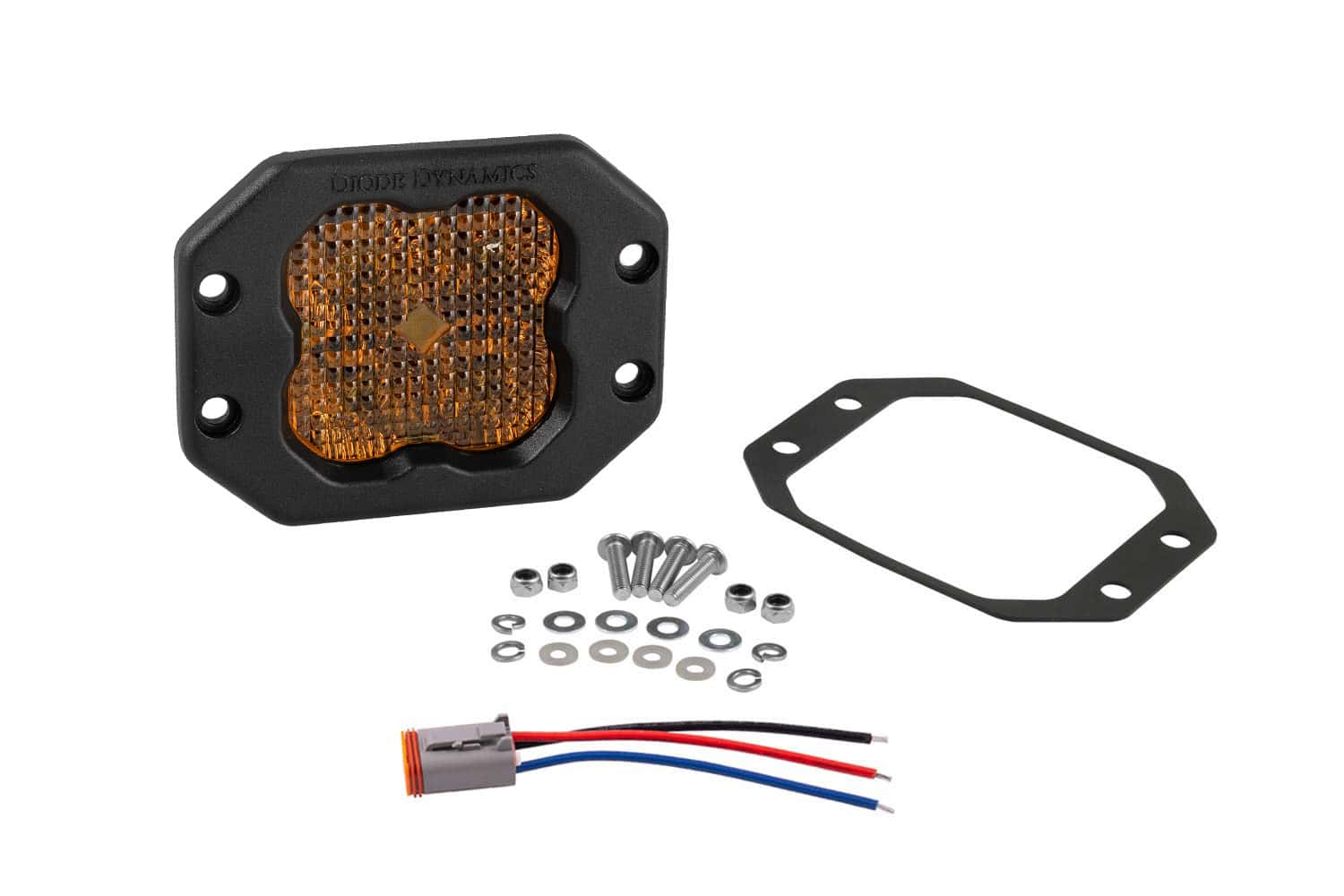 Diode Dynamics Ss3 Flush Mount Led Pod Options (Single) 4 Diode Dynamics SS3 ABL Yellow Combo Flush (single)