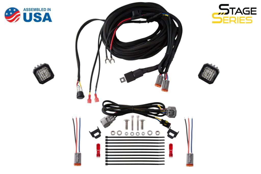 Diode Dynamics Stage Series Reverse Light Kit For 2005-2015 Toyota Tacoma C1 25 DD7154 C1 Sport kit, labelled manufacturer view.