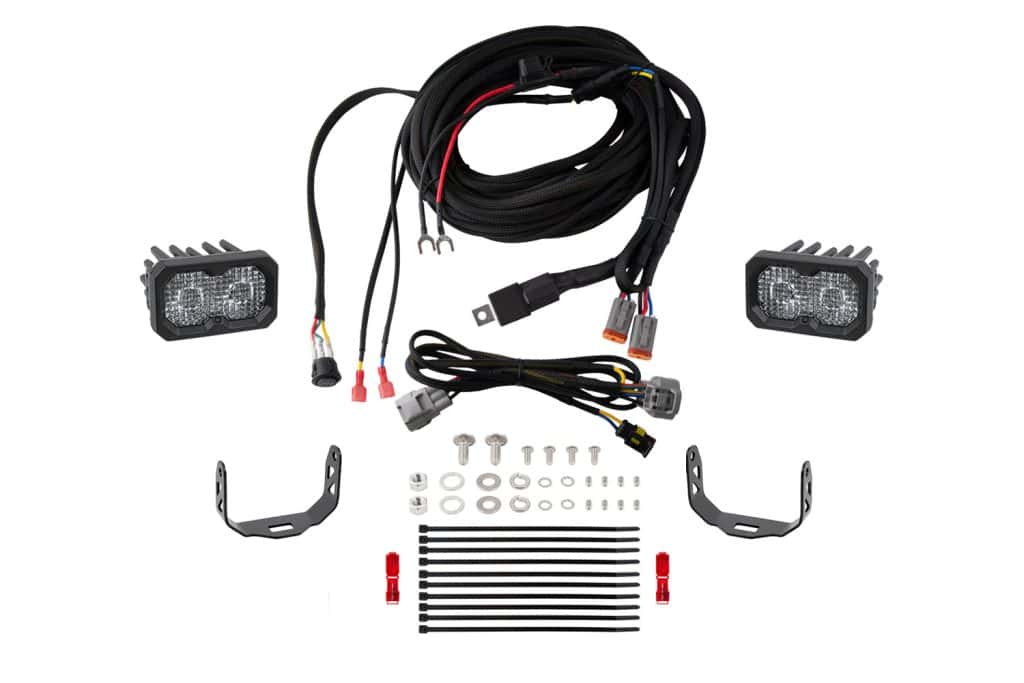 Diode Dynamics Stage Series Reverse Light Kit For 2005-2015 Toyota Tacoma C2 2.0 28 DD7156 C2 2.0 Sport reverse-light kit with the 2005–2015 Tacoma adapter and universal harness.