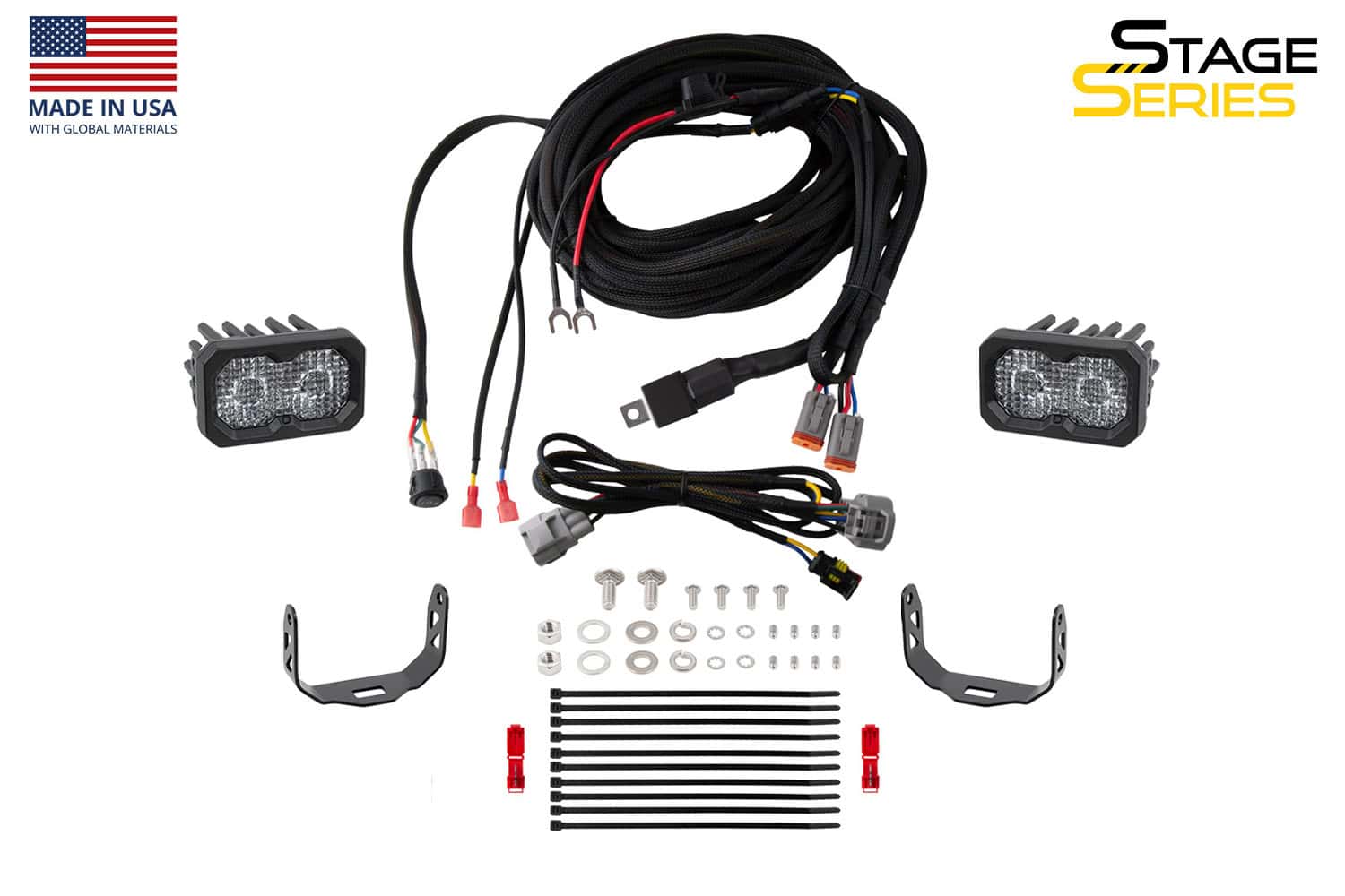 Diode Dynamics Stage Series Reverse Light Kit For 2005-2015 Toyota Tacoma C2 2.0 4 DD7157 C2 2.0 Pro reverse-light kit, labelled manufacturer view.