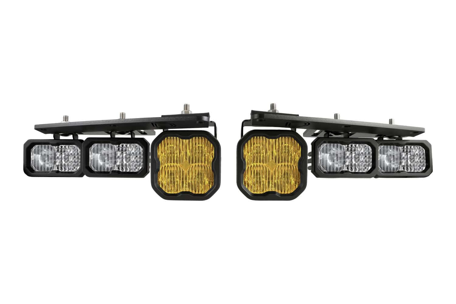 Diode Dynamics Stage Series Fog Pocket Kit for 2021+ Ford Bronco Yellow