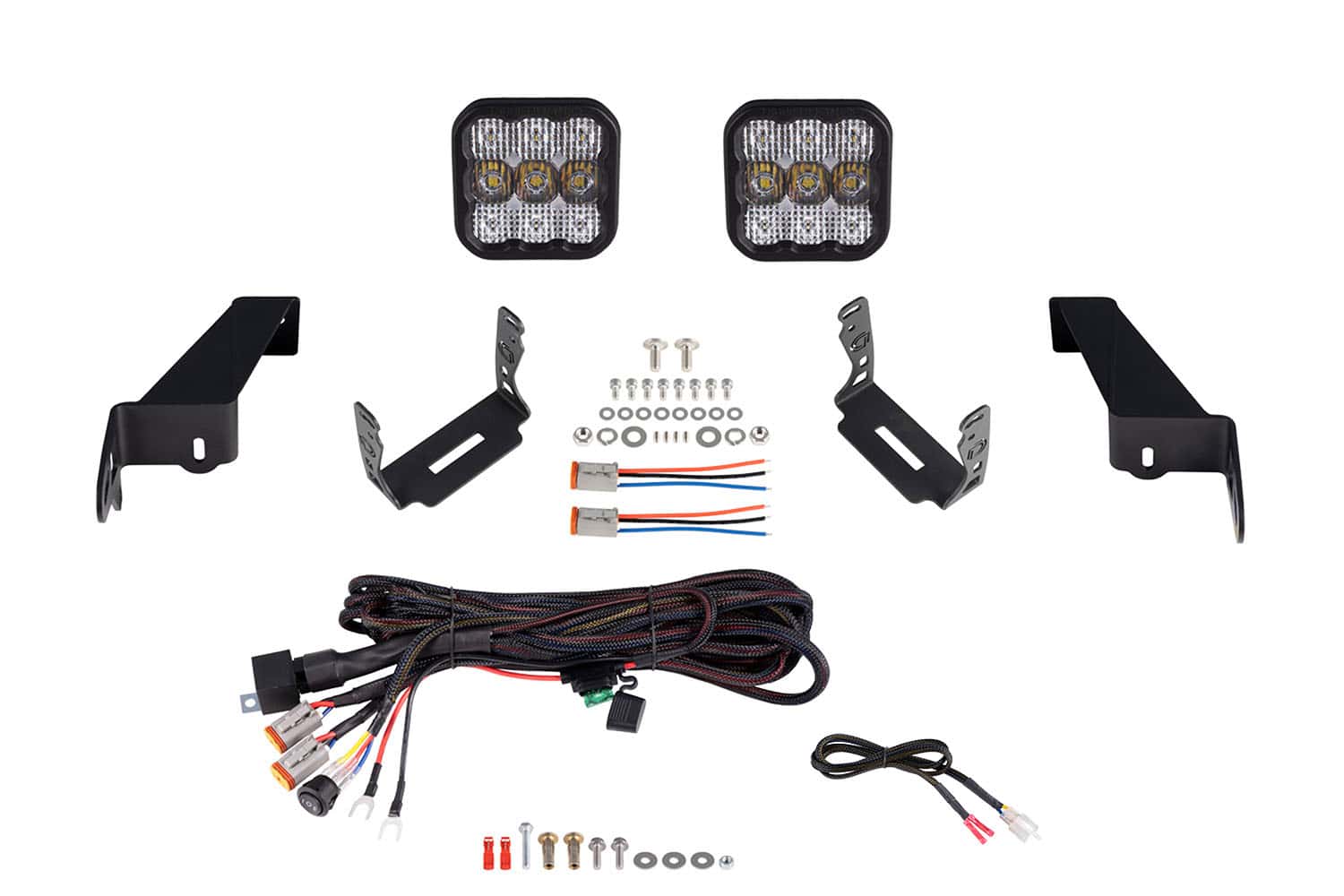 Diode Dynamics Jeep JL SS5 CrossLink Bumper Lightbar Kit Combo