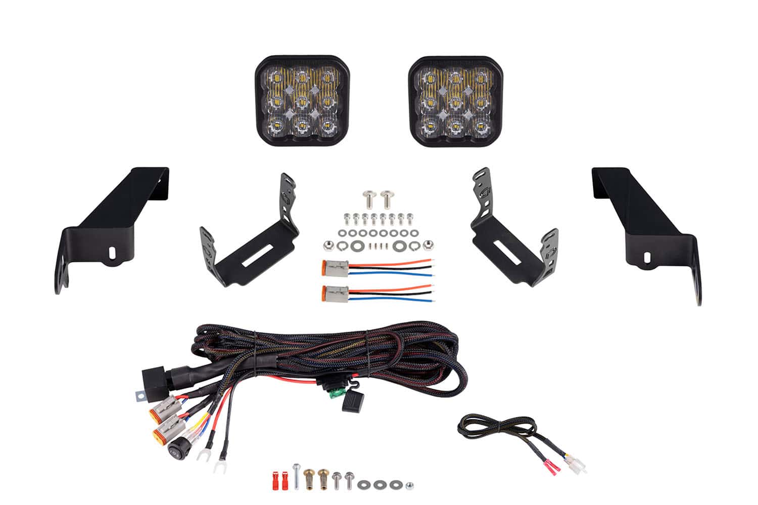 Diode Dynamics Jeep Jl Ss5 Crosslink Bumper Lightbar Kit 3 Diode Dynamics Jeep JL SS5 CrossLink Bumper Lightbar Kit Driving