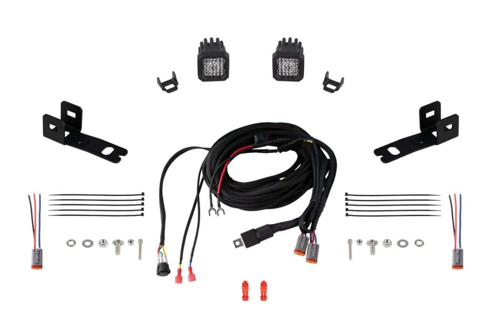 Diode Dynamics Stage Series Reverse Light Kit For 2021-2023 Ford F-150 C1 16 DD7374 C1 Sport complete 2021–2023 F-150 kit with mounting brackets, relay harness and T-tap connectors.
