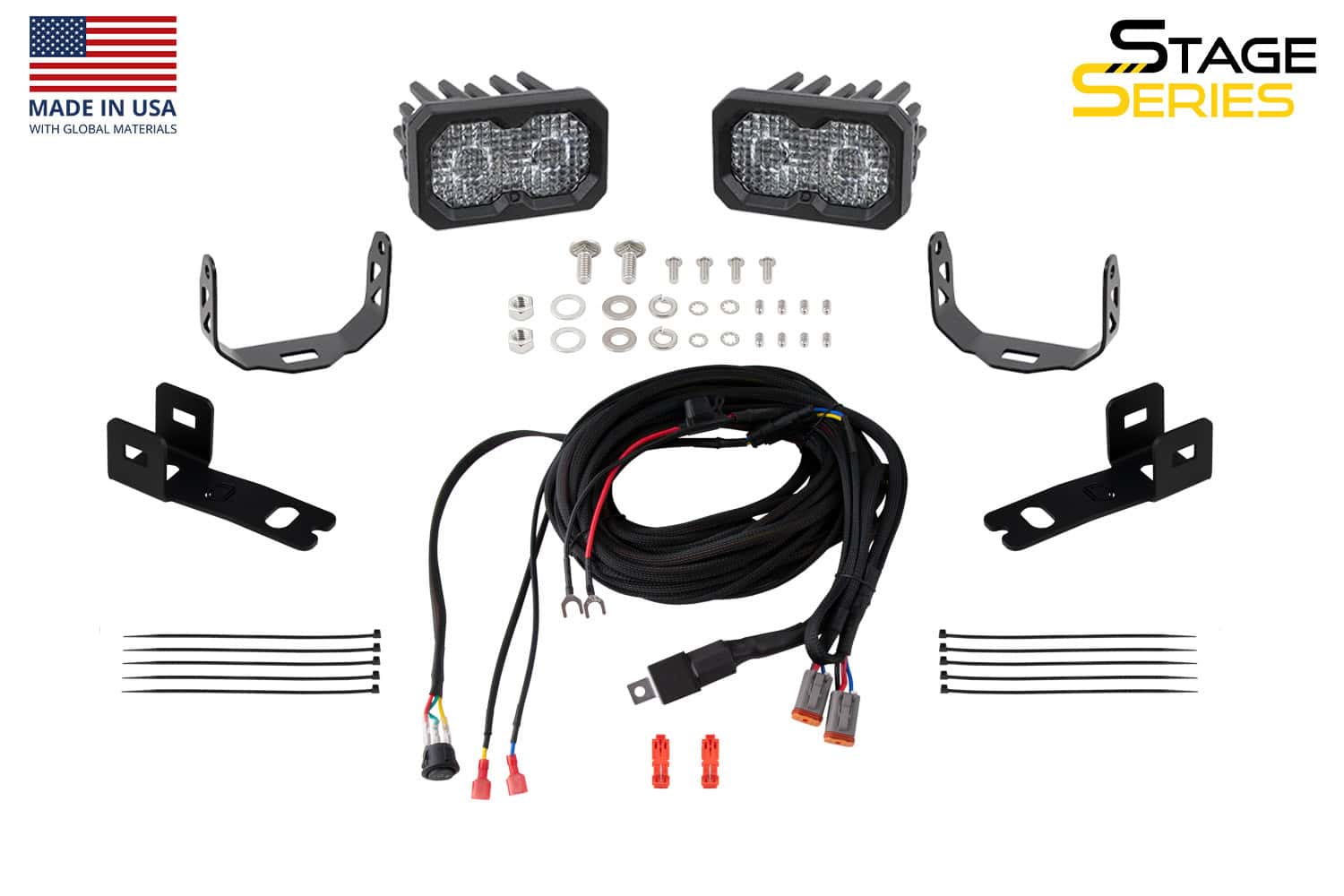 Diode Dynamics Stage Series Reverse Light Kit For 2021-2023 Ford F-150 C2 2.0 4 DD7376 C2 2.0 Sport F-150 kit, labelled manufacturer view.