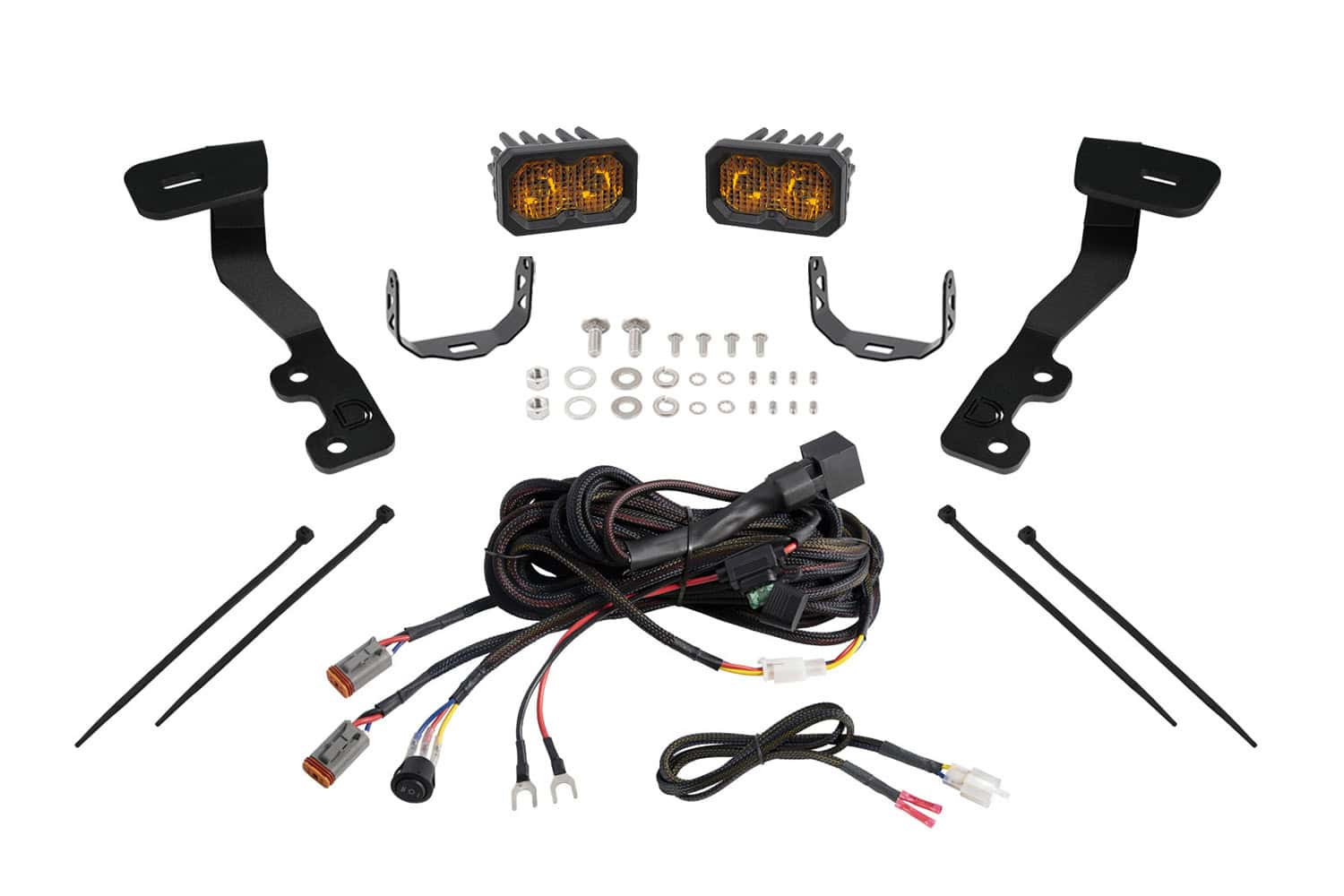 Diode Dynamics Stage Series Ditch Light Kit for 2022+ Toyota Tundra C2 2.0 Yellow Combo
