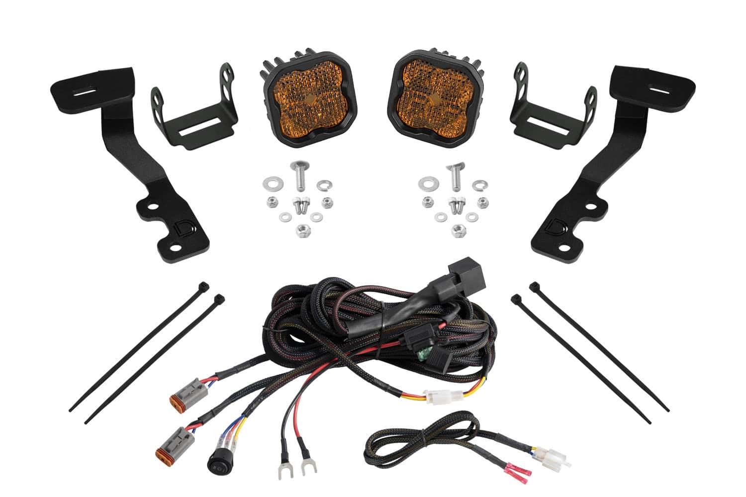 Diode Dynamics Stage Series Ditch Light Kit for 2022+ Toyota Tundra SS3 Yellow Combo
