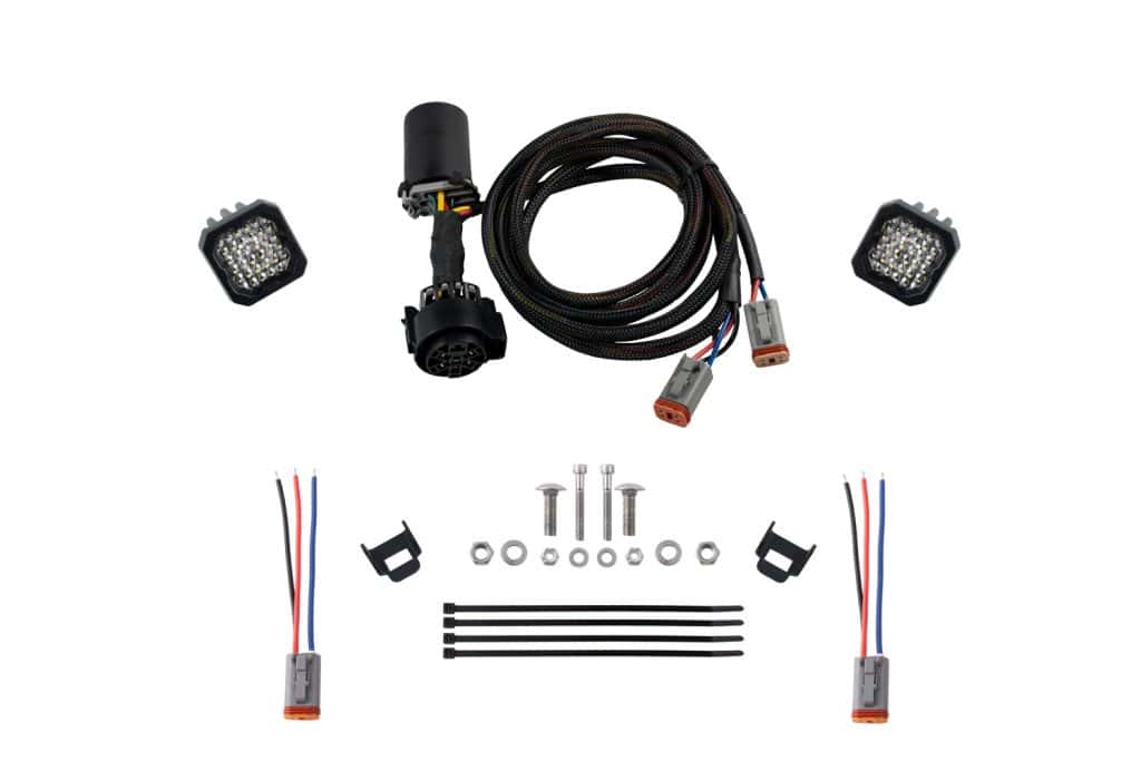 Diode Dynamics Stage Series Reverse Light Kit For 2022–2026 Toyota Tundra C1 36 DD7401 C1 Sport White Flood Tundra kit with red backlights.