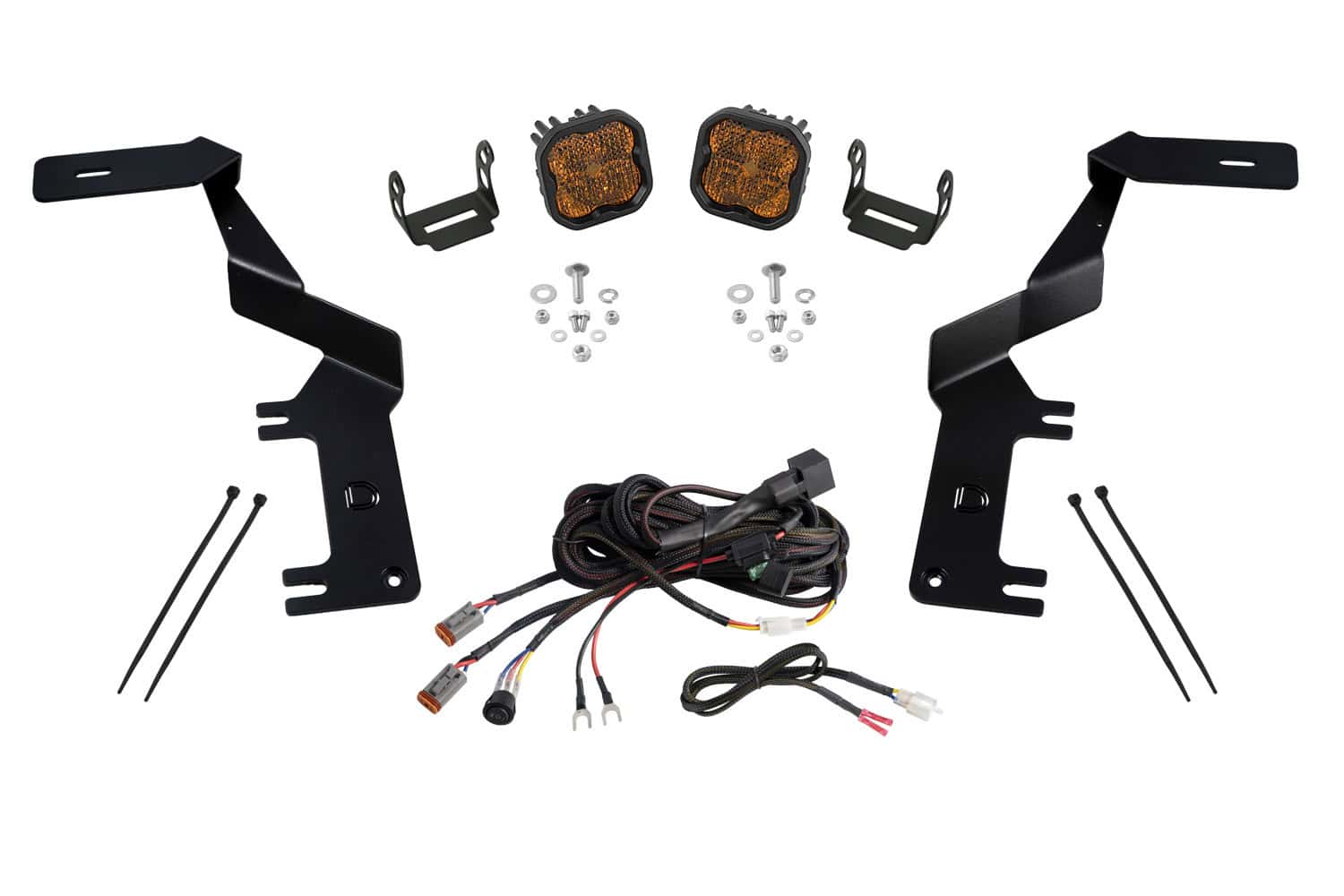 Diode Dynamics Stage Series Ditch Light Kit for 2017-2022 Ford Super Duty SS3 Yellow Combo