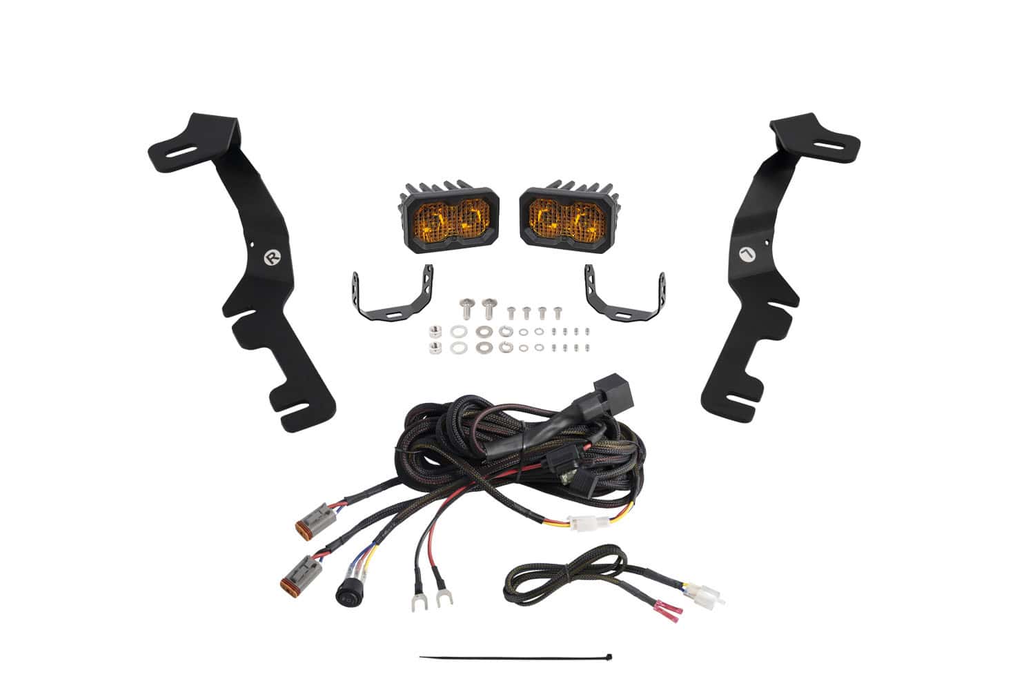 Diode Dynamics Stage Series Ditch Light Kit for 2019-2024 Ram C2 2.0 Yellow Combo