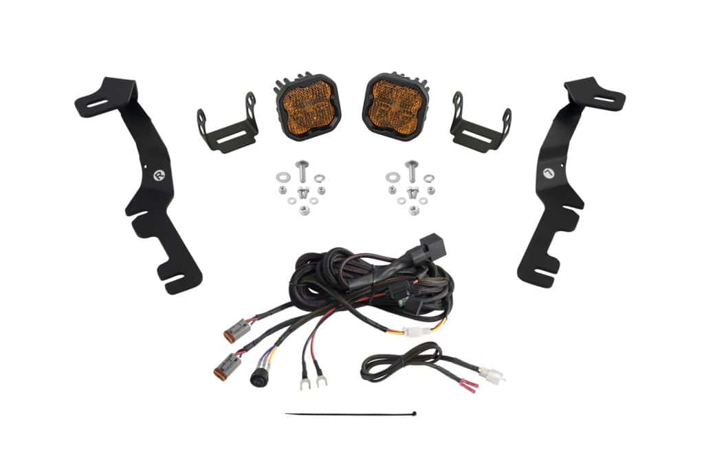 Diode Dynamics Stage Series Ditch Light Kit For 2019-2024 Ram Ss3 54 DD7602 SS3 Pro Yellow complete Ram 1500 kit.