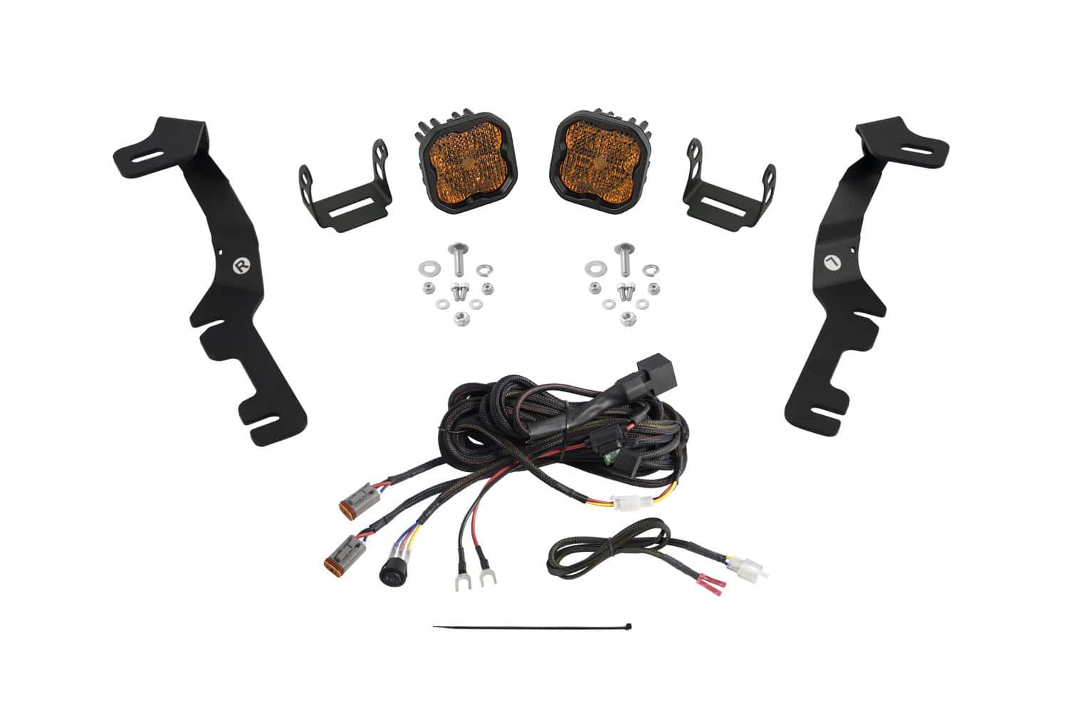 Diode Dynamics Stage Series Ditch Light Kit for 2019-2024 Ram SS3 Yellow Combo