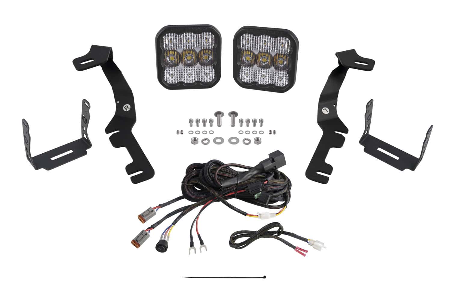 Diode Dynamics Stage Series Ditch Light Kit for 2019-2024 Ram SS5 White Combo