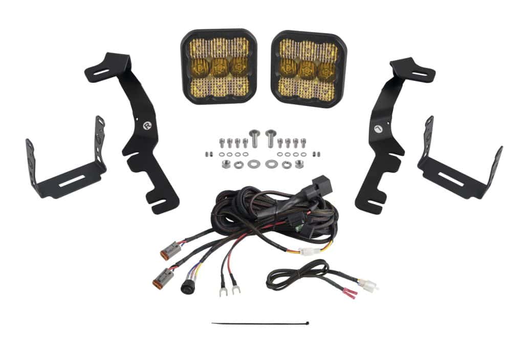 Diode Dynamics Stage Series Ditch Light Kit For 2019-2024 Ram Ss5 23 DD7606 SS5 Pro Yellow complete Ram 1500 kit.