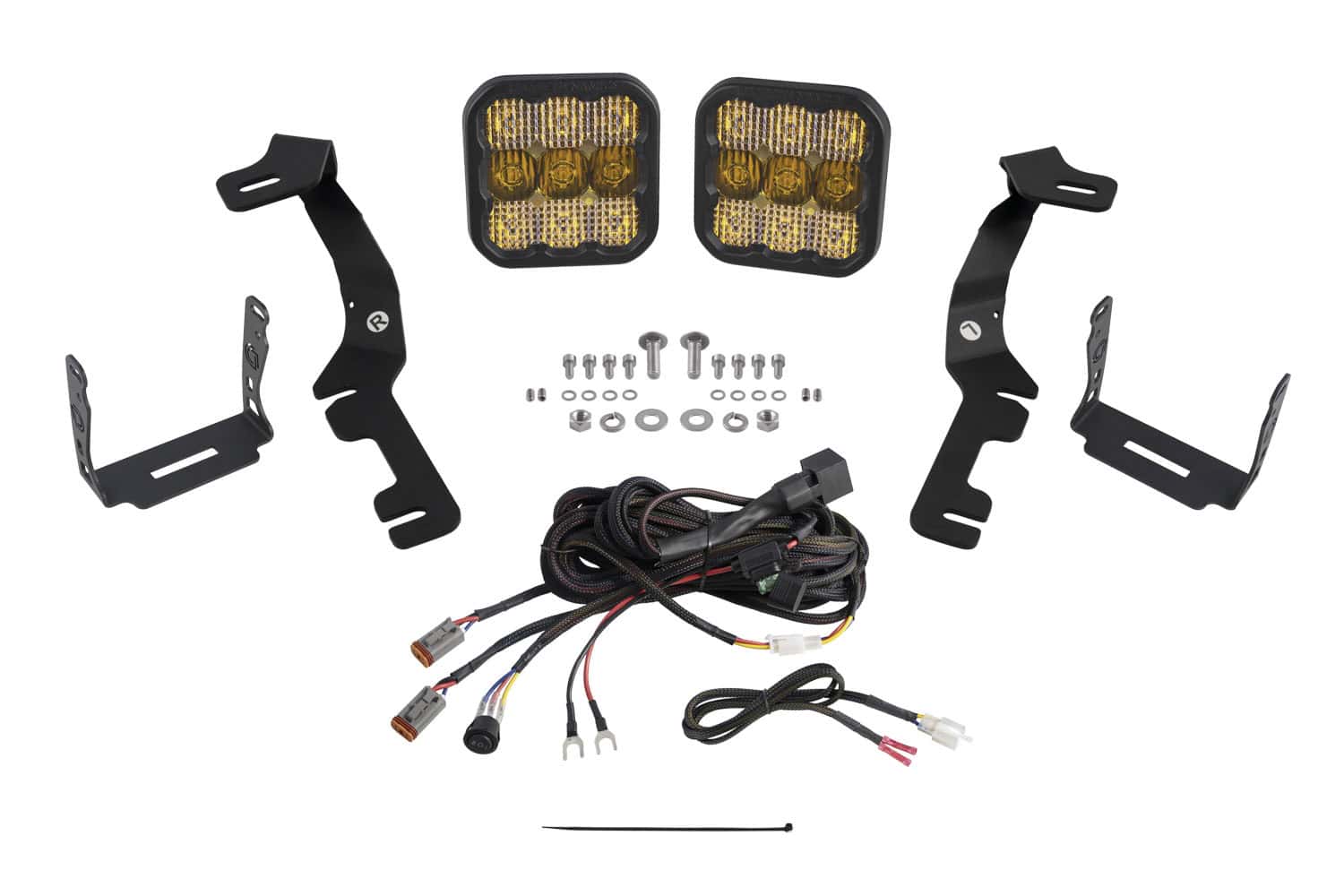 Diode Dynamics Stage Series Ditch Light Kit for 2019-2024 Ram SS5 Yellow Combo