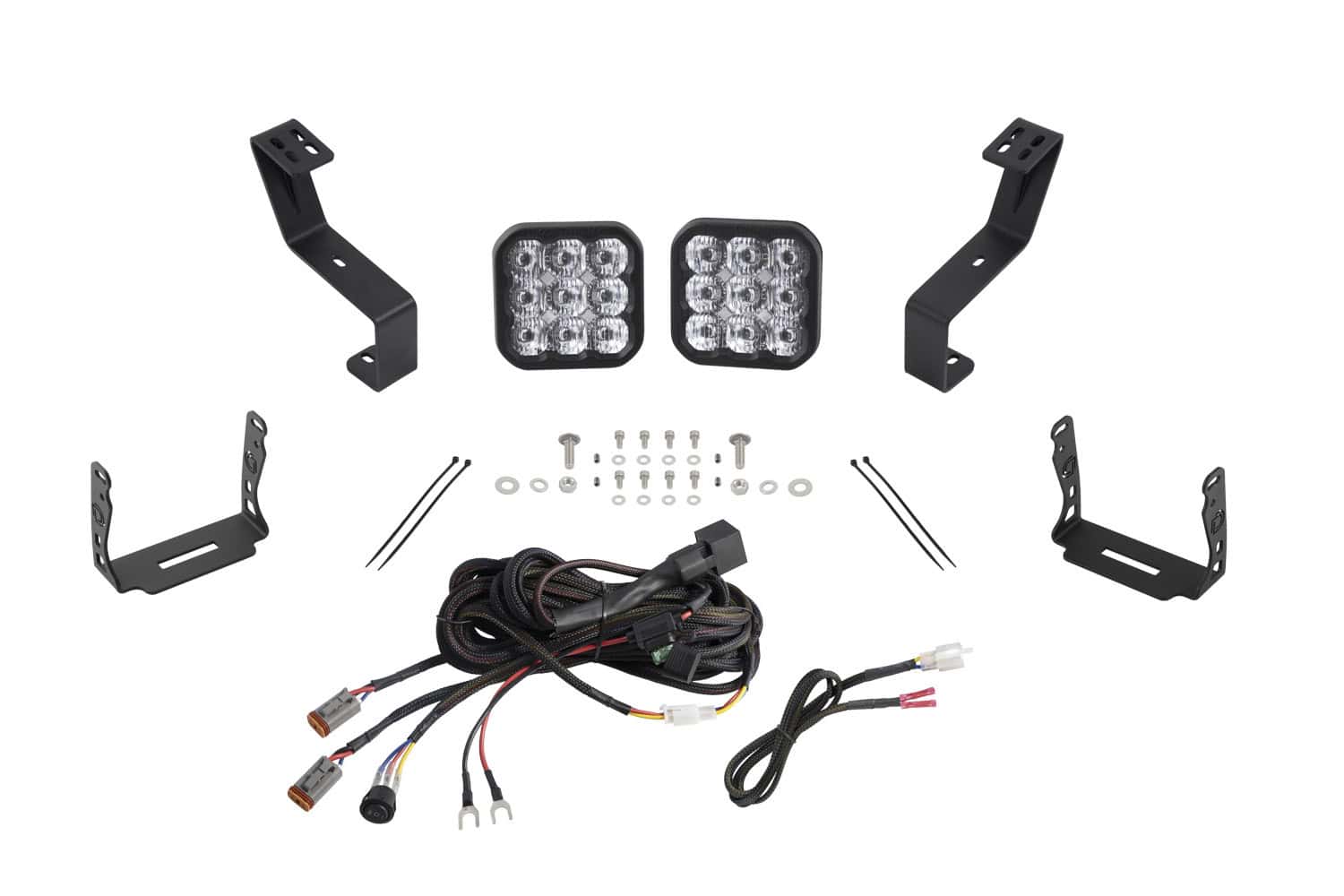 Diode Dynamics Ss5 Bumper Led Pod Light Kit For 2019-2024 Ram 3 Diode Dynamics SS5 Bumper LED Pod Light Kit for 2019-2024 Ram White Driving